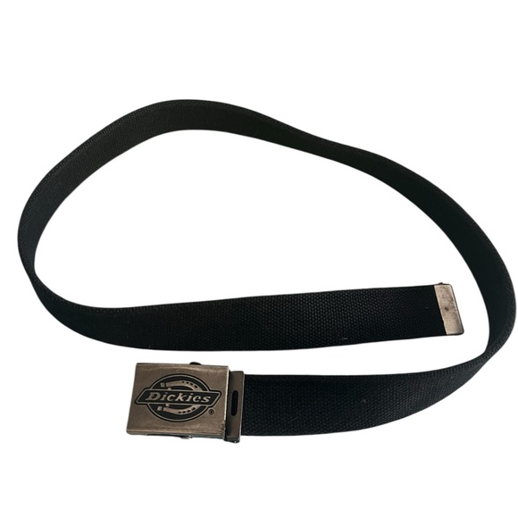 Dickies Men's Web Adjustable Belt Black Metal Buckle One Size - Picture 1 of 8